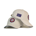 Casquette de baseball en caoutchouc blanc